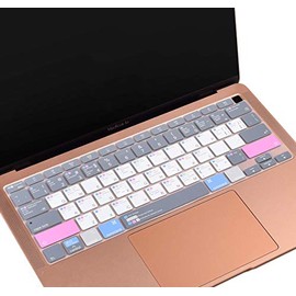 CaseBuy MacBook Air M1 Keyboard Cover Shortcuts, Keyboard Skin for MacBook Air 13 inch 2021 2020 Model A2179 A2337 M1 with MAC OS Shortcut Hot Keys, MacBook Air 13 inch Accessories