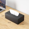 JiaWei Tissue Box Cover Rectangular, Black Facial Tissue Box Cover