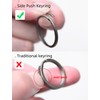 tikey Titanium Key Rings For Car Keys 4 Sizes Quick