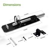 Galvanised Brenton Bolt Sliding Door Lockable Padbolt – 6" (152mm)