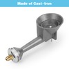 WADEO Propane Burner Head, High Pressure Cast-Iron Round Turkey Fryer
