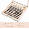 SIMER False Eyelashes 6-14mm Individual Lashes 4 Types Manga Lashes