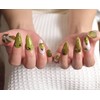 Summer Fruit Press On Nails Handmade Almond Hand Drawn Cute