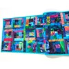 Batik Fabric Quilted Patchwork Table Runner in Jewel Tones