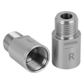 1 Pair Chrome Molybdenum Steel Bike Pedal Extender 20mm Extension Pedal Spacer with L and R Markings Suitable for Mountain Bikes, Folding Bikes and Road Bikes - Strong and Durable