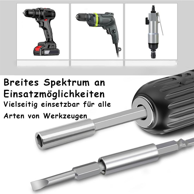 3-Piece Forstner Drill Bit for Wood, Drill Hex Extension, Extra