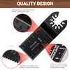 PETOX 159 PCS Oscillating Saw Blades with Sandpaper, Universal Titanium