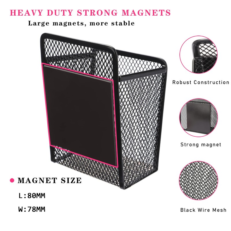 Magnetic Pencil Holder - Extra Strong Magnets Mesh Marker Holder