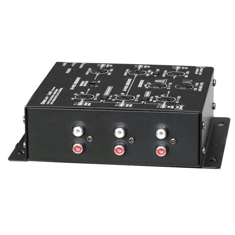 Deejay LED Vehicle Multi-Amplifier Crossover with RCA Inputs and Outputs