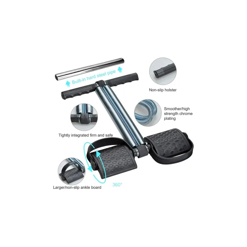 Covvy Elastic Sit Up Equipment Pull Rope Dual Spring Tension