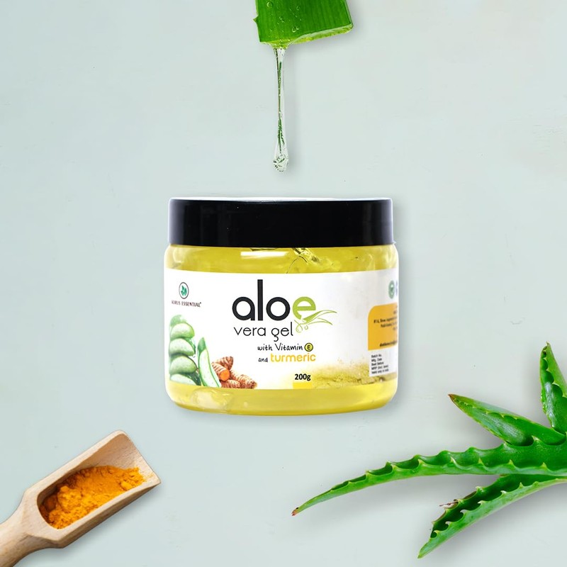 Pure Aloe Vera Gel With Turmeric and Vitamin E |