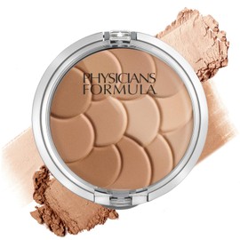 Physicians Formula Magic Mosaic Bronceador multicolor, resaltado, polvo de contorno, beige cálido/bronceador claro, probado por dermatólogos, probado clínicamente
