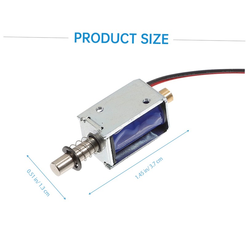 Hohopeti 3pcs Mini Electromagnet 12v Solenoid Electromagnet Push Pull Type