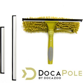 DOCA Telescoping Pole Attachment - Extension Pole for Cleaning, Feather Duster, Window Washing Kit, Paint Roller, Window Squeegee - High Reach Extendable Kit for Indoor & Outdoor - Squeegee Scrubber