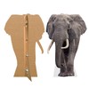 Elephant - Life Size Cardboard Cutout Standup People with Support