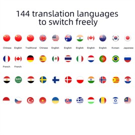 Ai Language Translation Earbuds, 3 in 1 Real Time Translator Earbuds in Translation 144 Languages, Wireless Bluetooth Translation Headphones, Long Battery Life, One Year Free Subscription APP