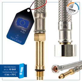 Connecting Hose M8 x 1 Long 3/8 Inch Coupling Nut x 340 mm