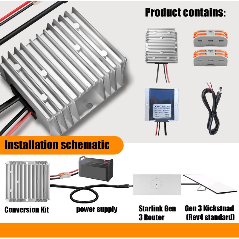 Starlink Gen 3 12V to 57V DC Step UP Converter