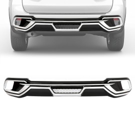 KUAFU Rear Bumper Diffuser Compatible with 2017-2019 Toyota Highlander Hybrid LE Limited SE XLE Sport Utility Lower Valance Bumper Lip