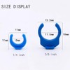 100Pcs 1/4" and 100 Pcs 3/8" Lock Clamps Blue Locking