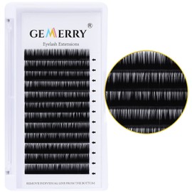GEMERRY Individual Eyelash Extensions 13 mm for Eyelash Extension 0.05 D Curl 1:1 Eyelash Extensions 1 to 1 Eyelash Individual Eyelash Extensions by GEMERRY (0.05-d curl-13 mm)