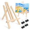 2 Pack Mini Easel Stand 19x28CM Adjustable Tabletop Easel Art