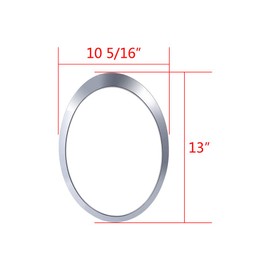 AMOPA 2pcs Chrome Left Right Headlight Trim Compatible with 2007-2015 Mini Cooper R55 R56 R57 R58 R59 S Clubman Hatchback Convertible Coupe Roadster