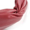 Raspberry Faux Leather Wide Chunky Flex HeadBand/Head Band
