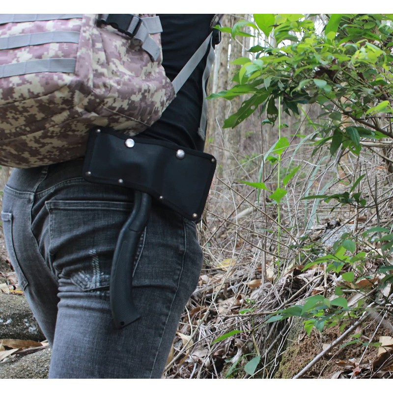 TESCOACH Camping Axe 27cm Reinforced Nylon Glass Fiber Resin Handle