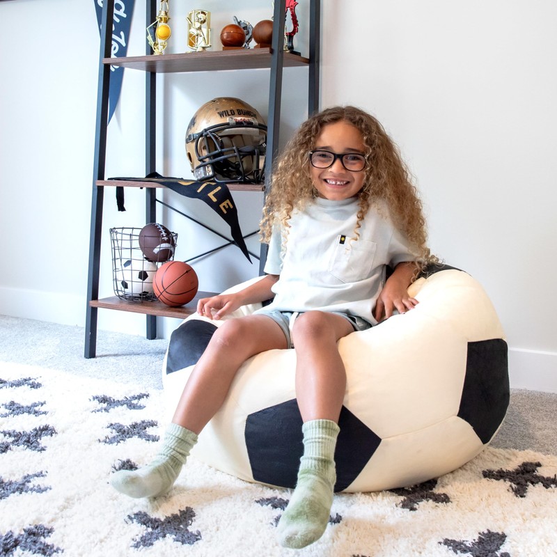 Big Joe Sports Ball Child-Sized Bean Bag Chair for Kids,