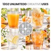 50 Pack 12oz Clear Disposable Stemless Wine Glasses