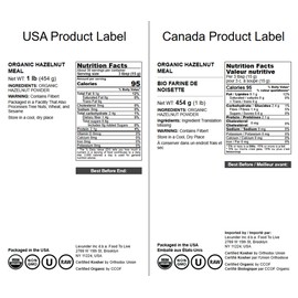 Food to Live Organic Hazelnut Meal, 1 Pound – Non-GMO Natural Filbert Nut Powder, Finely Ground, Pure, Raw, Vegan, Kosher, Keto, Paleo Friendly Nutty Meal in Bulk. Good Source of Protein & Fiber