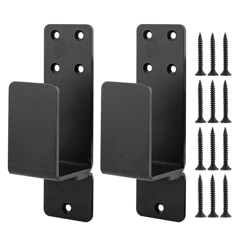 2 Pack Door Barricade Brackets for 2 X 4 Lumber,