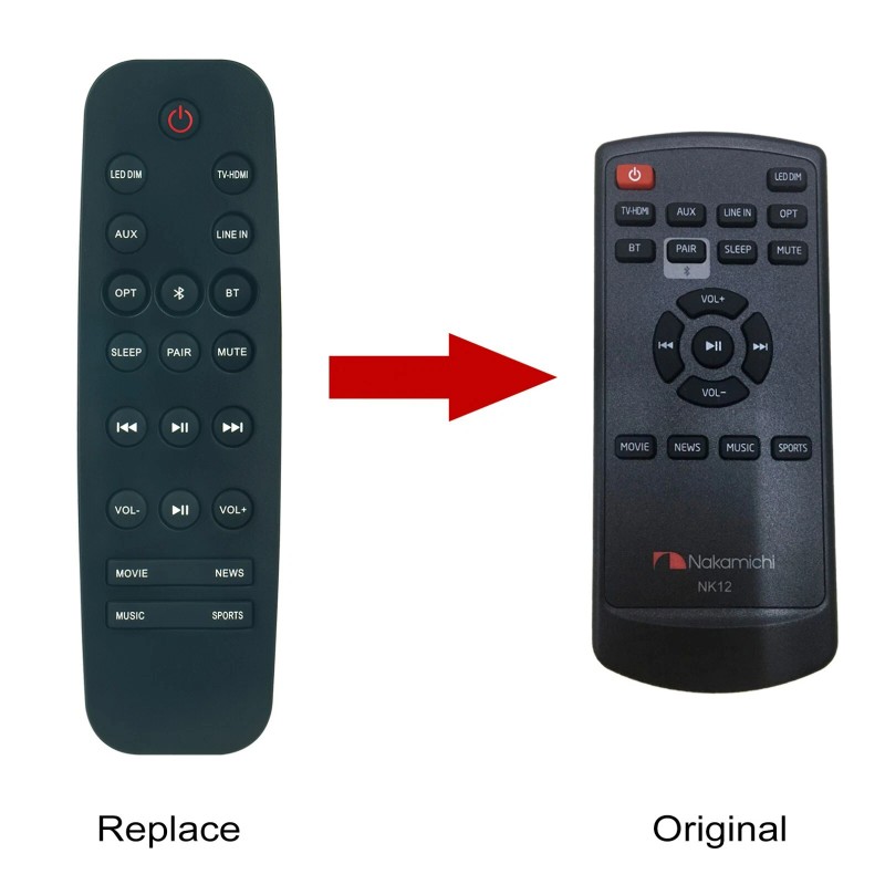 For Nakamichi New NK12 Replaced Remote Control for Nakamichi sound