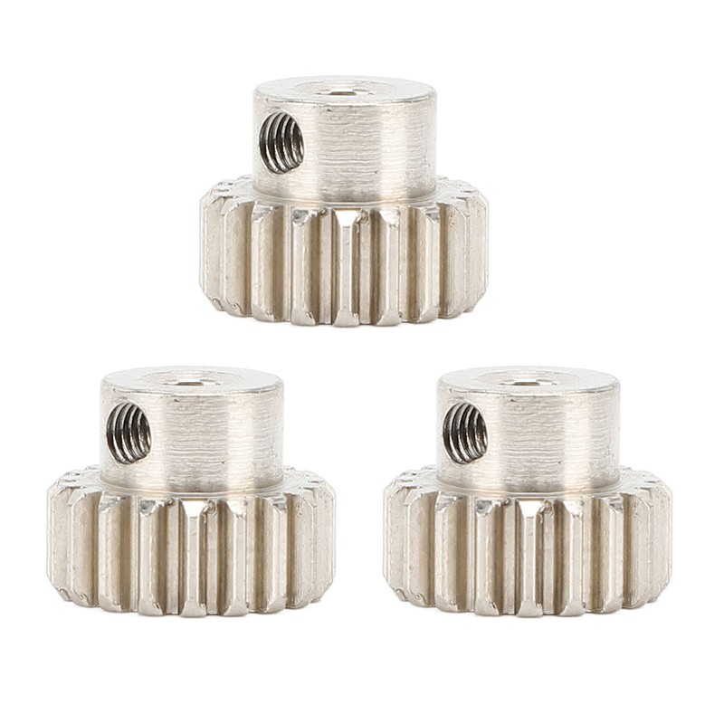 3PCS Metal Motor Gears with Set Screws M0.6 Module 3.175mm