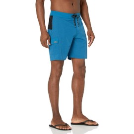 Quiksilver Waterman Men's Standard Paddler 19 Inch Stretch Boardshort Swim Trunk, Blue Sapphire, 40