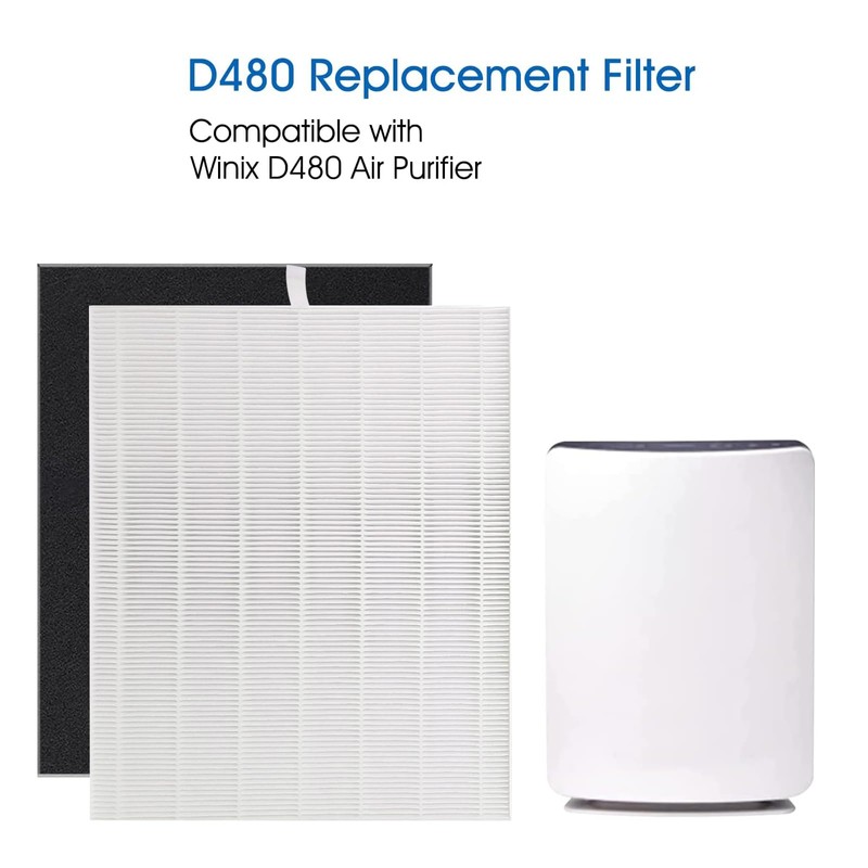 D480 Replacement Filter D4, Compatible with Winix D480 Air Purifier,