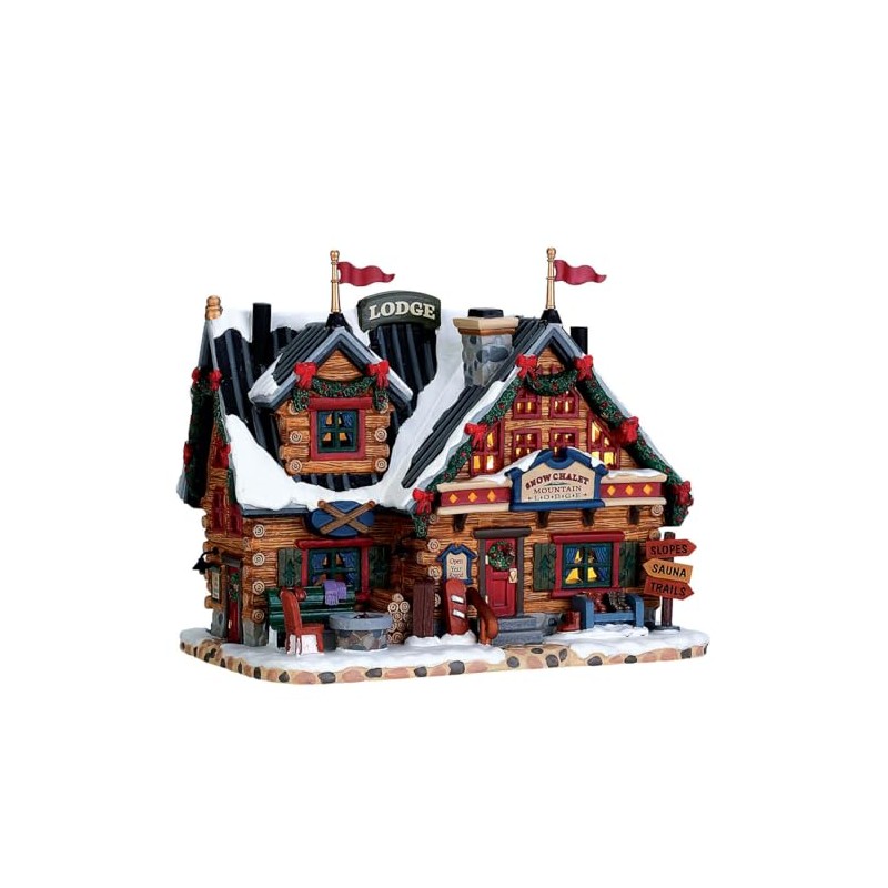 Lemax Vail Village Lighted Building: Apres-Ski Lodge, Porcelain