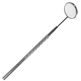 Inspection Mirror - Dental Mirror - Dentist Mirror - Size No. 6 - Magnifying Mirror Face - Length: 6.5" - Stainless Steel
