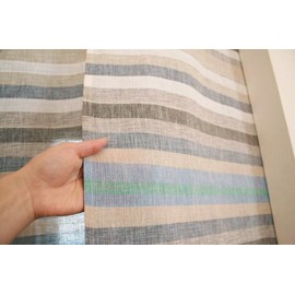 SunnyDayFabric Noren, Itawa, Scandinavian Style, A, Blue, Approx. 33.5 inches (85 cm) x 59.1 inches (150 cm) Length