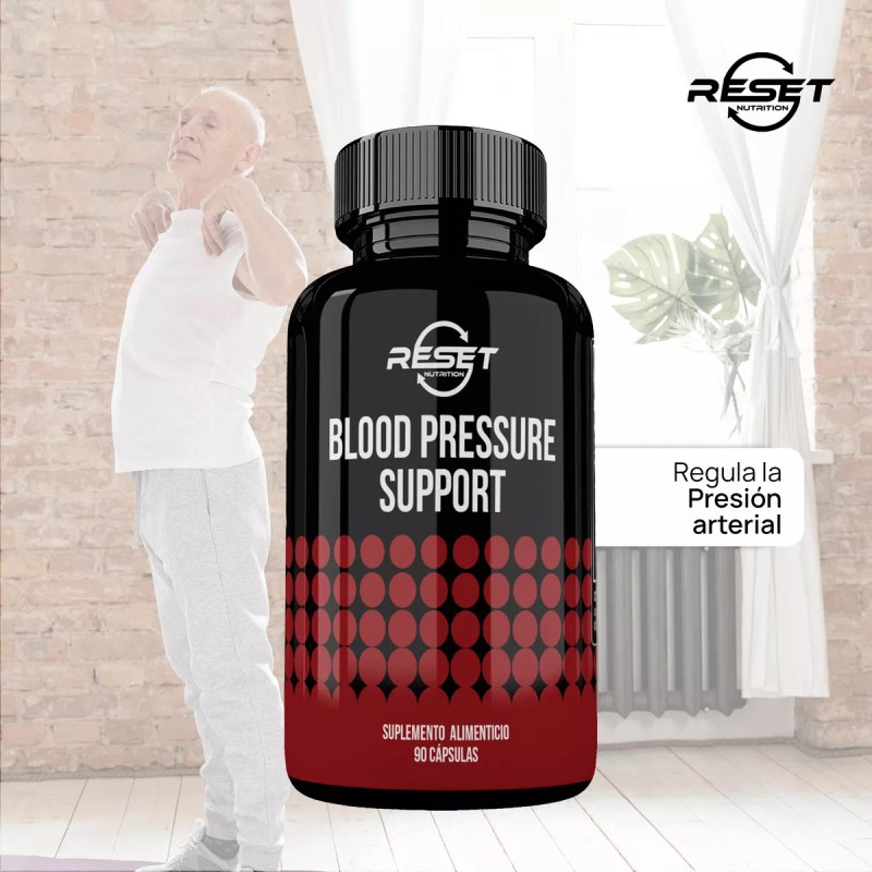 Reset Nutrition Blood Pressure Support 90 Cápsulas Suplemento Alimenticio para