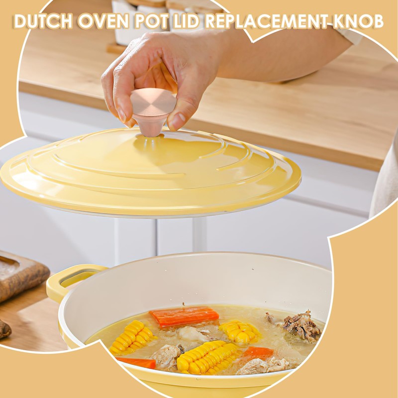 Metal Dutch Oven Knob Handle Replacement, Stainless Steel Crock Pan