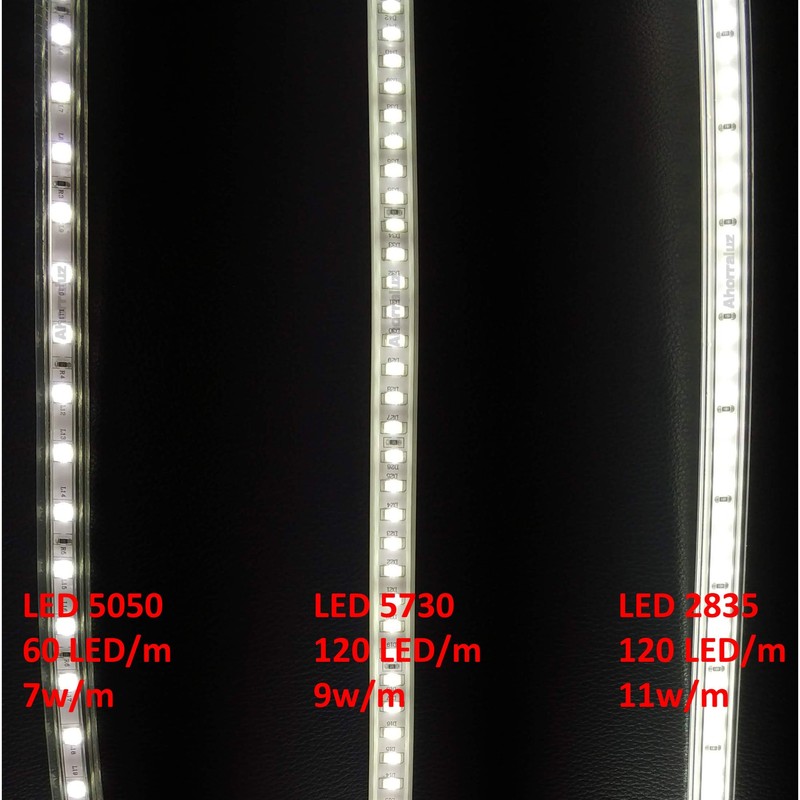 Ahorraluz 220V 2835 120LEDs High Brightness LED Strip with Switch