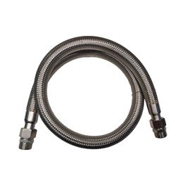 Industrial Grade Compressor Jumper Hose, 3/4" NPT Male x 48" Length, 750°F，450 PSI，Both Sides Fittings Rotate Freely，Flexible Whole body Stainless Steel Metal Hose