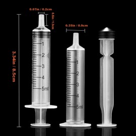 5ml Syringe-s with Caps (20pcs) for Pets or Industrial & Scientific