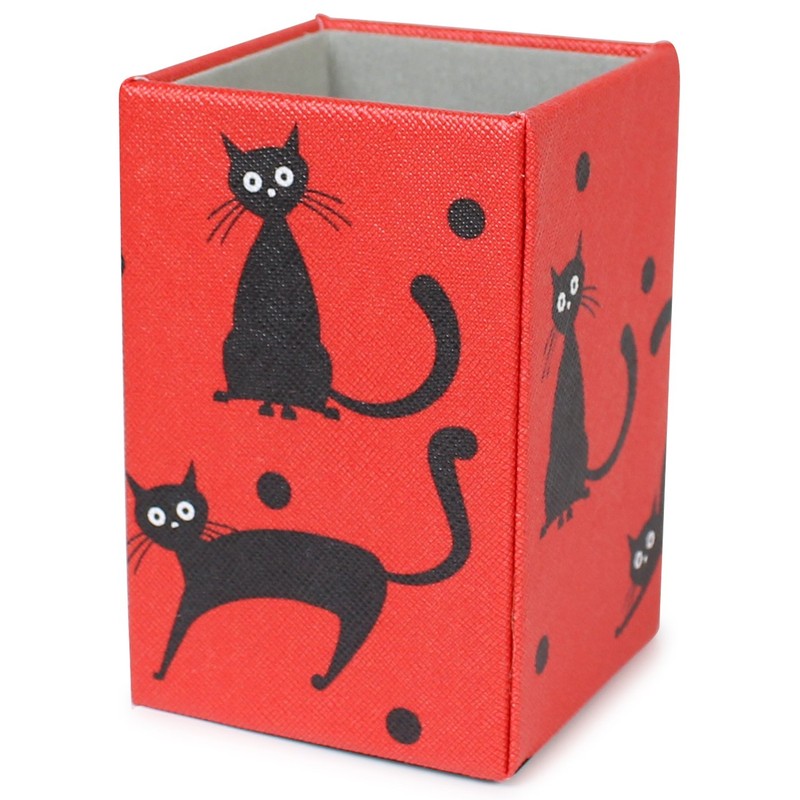 Pearl Glasses Stand Red Cat Large