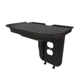 suptek Large Wall Outlet Shelf,Home Wall Shelf Organizer for Outlets,Perfect for Bathroom Kitchen,Bedrooms,Ideal for Cell Phone Speaker up to 20lbs,with Cable Management and Detachable Hooks (S3XLB)