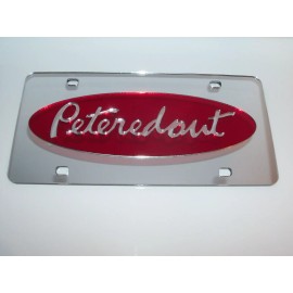 Unbranded Peterbilt Inspired Acrylic Mirror License Plate