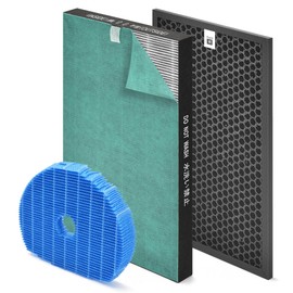 KC-850U KC850U Replacement Filter Kit Compatible with Sharp KC-850U Replacement Filter for Sharp True HEPA Air Purifier KC-850U and KC-C100U, 1-Set Includes 1 FZ-C100HFU, 1 FZ-C100DFU & 1 FZ-C100MFU