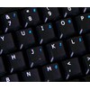English US Non-Transparent Keyboard Labels Layout with Additional Keys Black